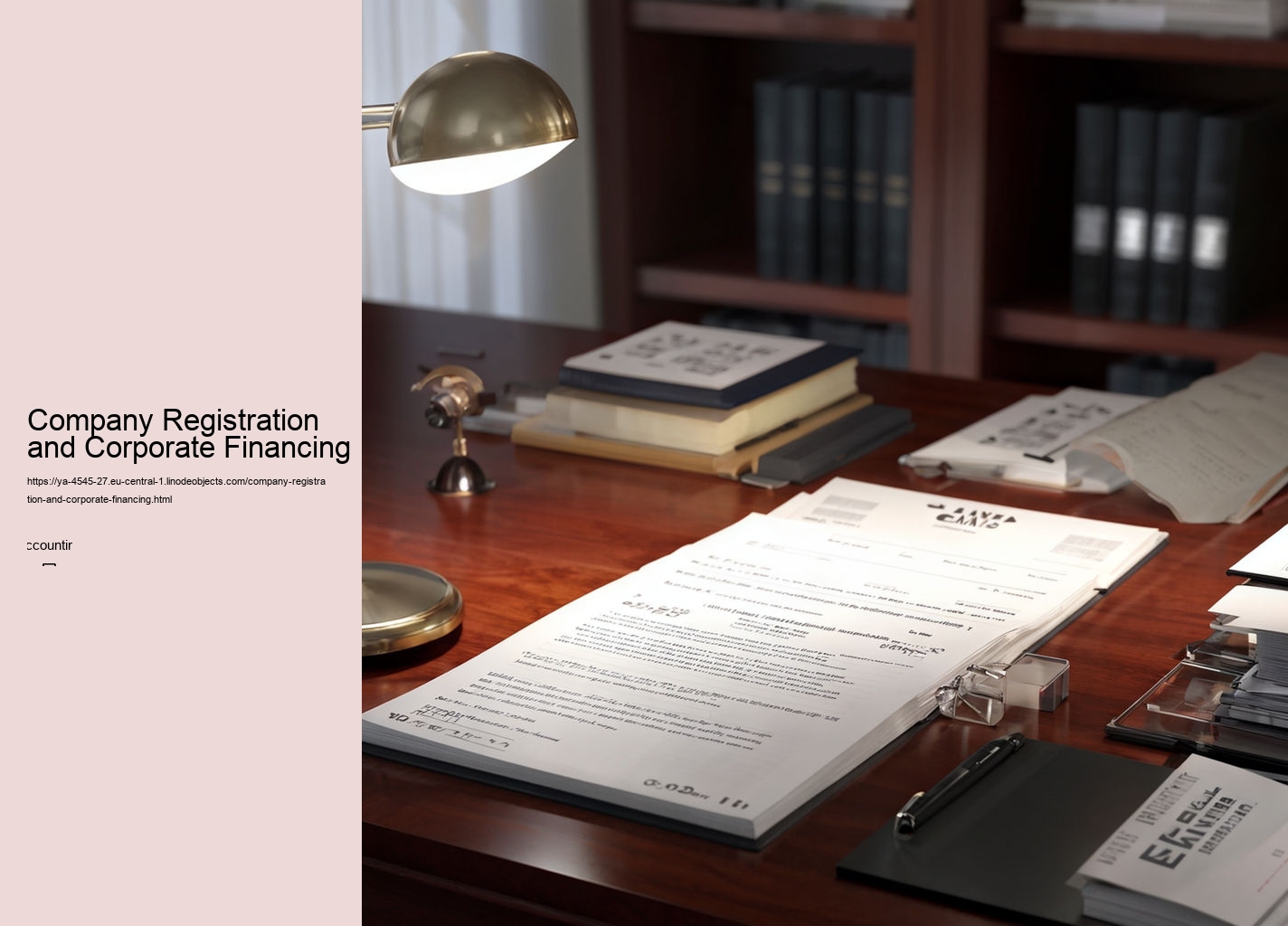 Company Registration and Corporate Financing